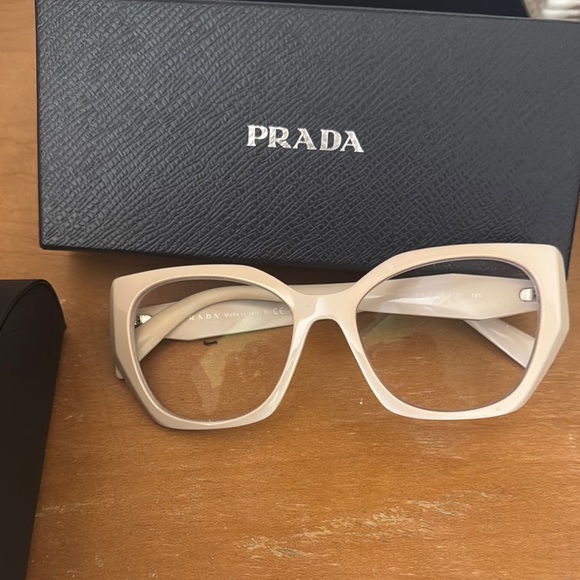 Prada Cream Women's Eyeglasses - Picture 1 of 1